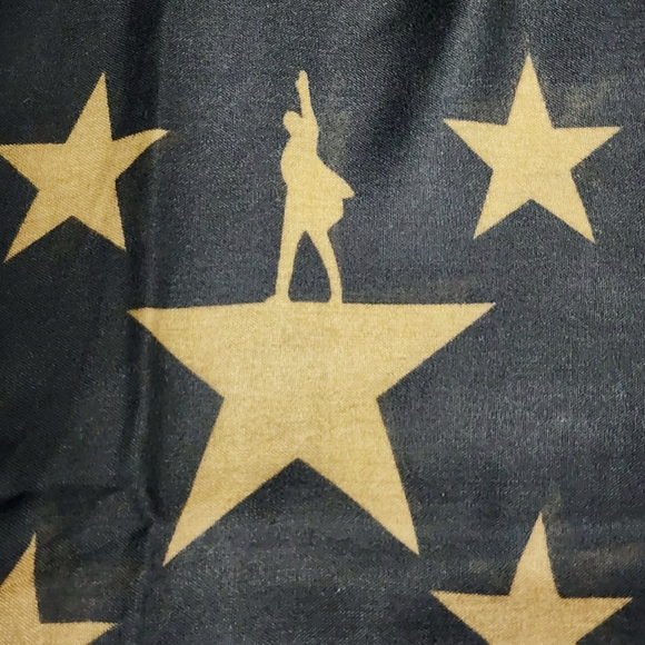 Hamilton Black And Gold Stars Shawl - Picture 4 of 5